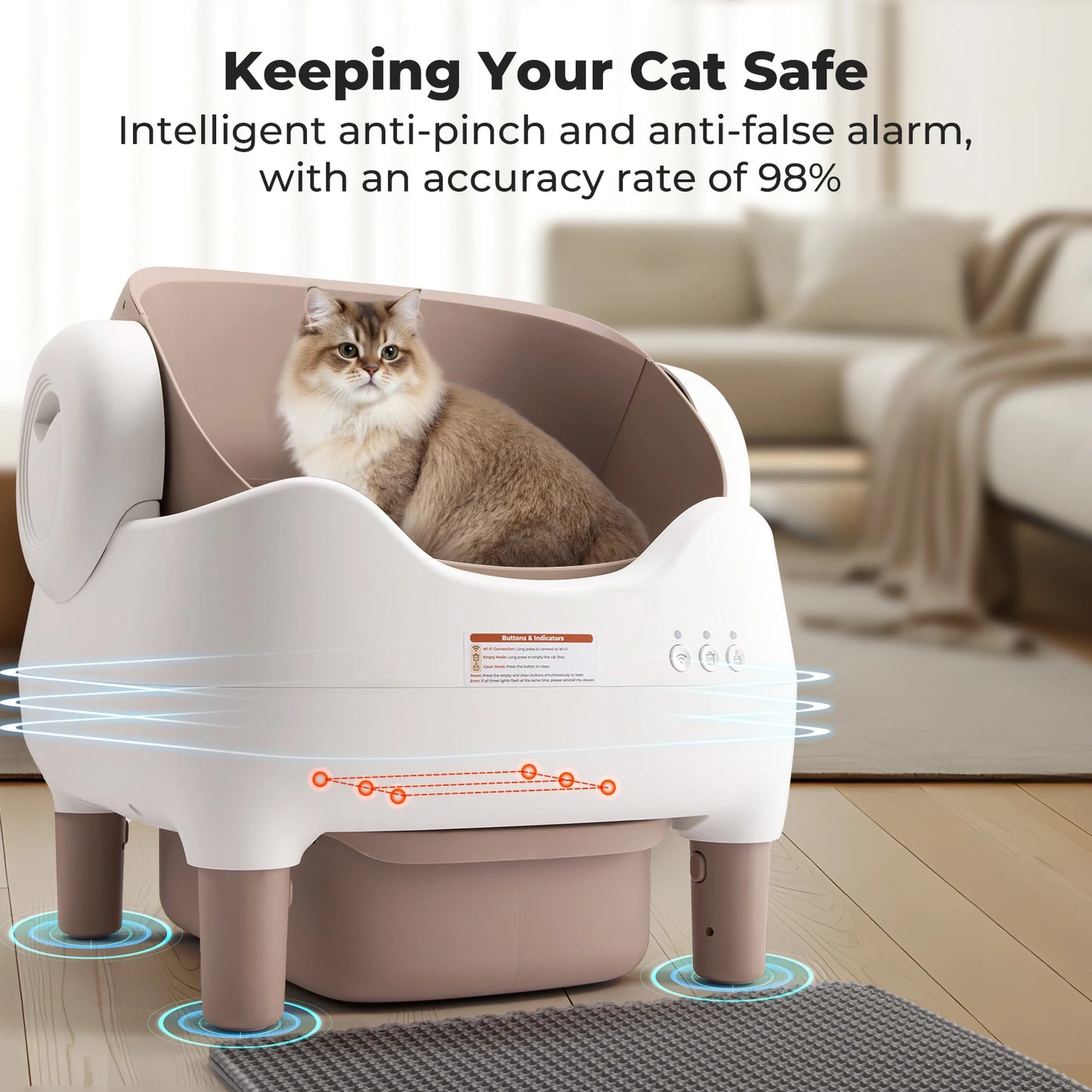 Pawerful MAX Smart Self-Cleaning Cat Litter Box
