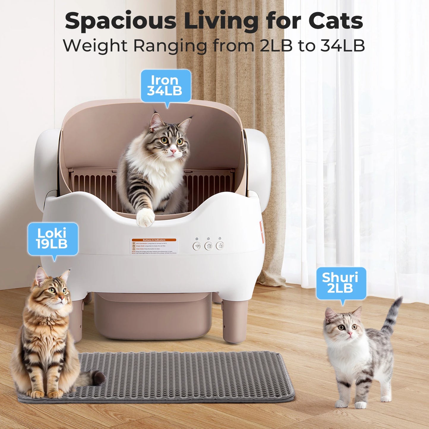 Pawerful MAX Smart Self-Cleaning Cat Litter Box