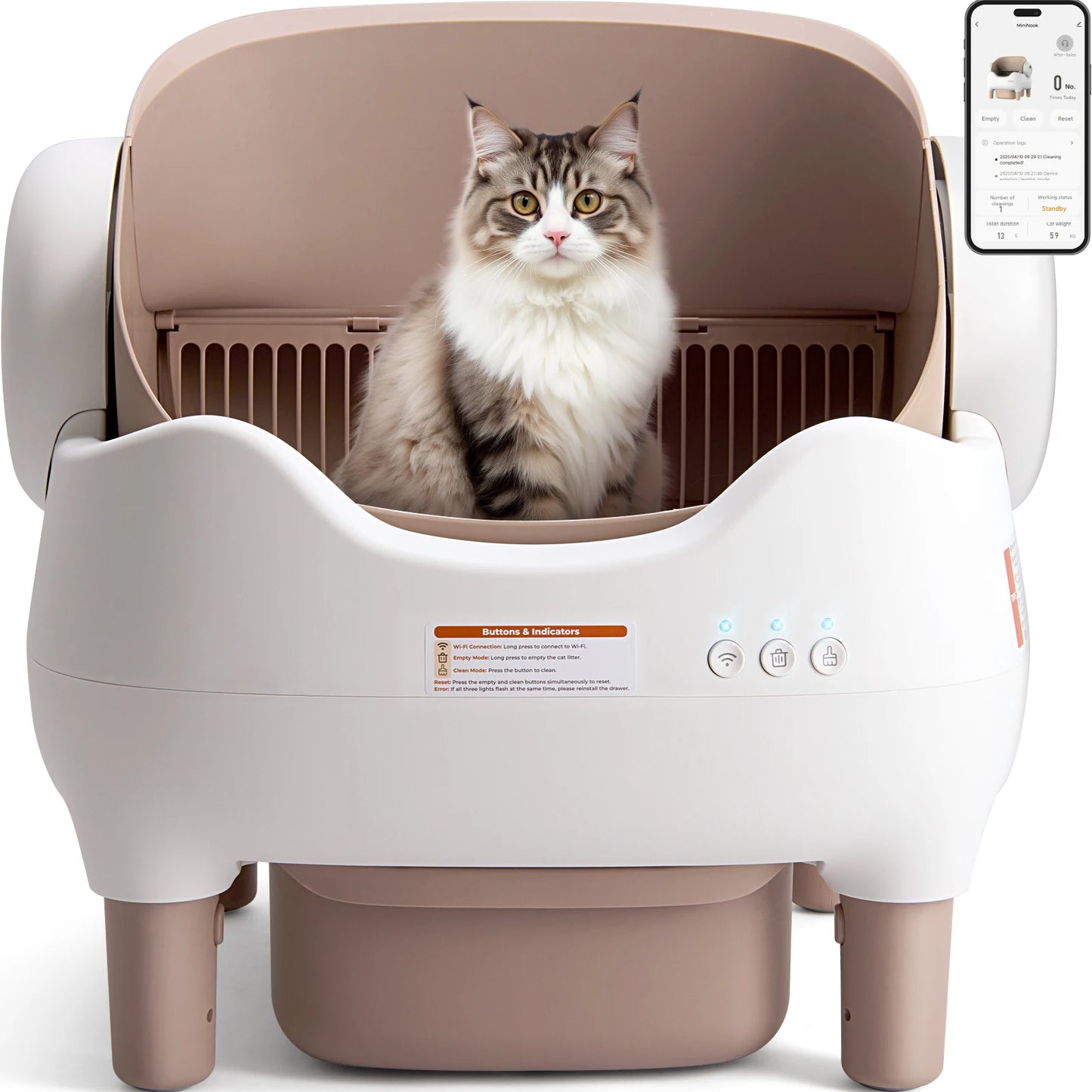 Pawerful MAX Smart Self-Cleaning Cat Litter Box