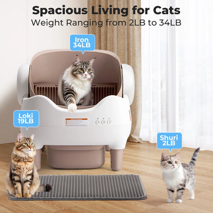 Pawerful MAX Smart Self-Cleaning Cat Litter Box