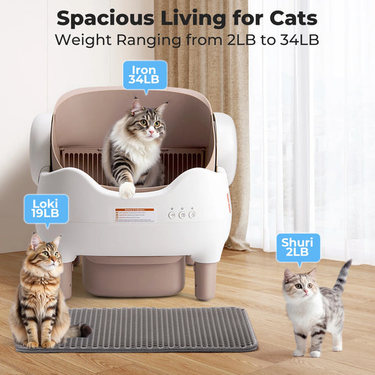 Pawerful MAX Smart Self-Cleaning Cat Litter Box